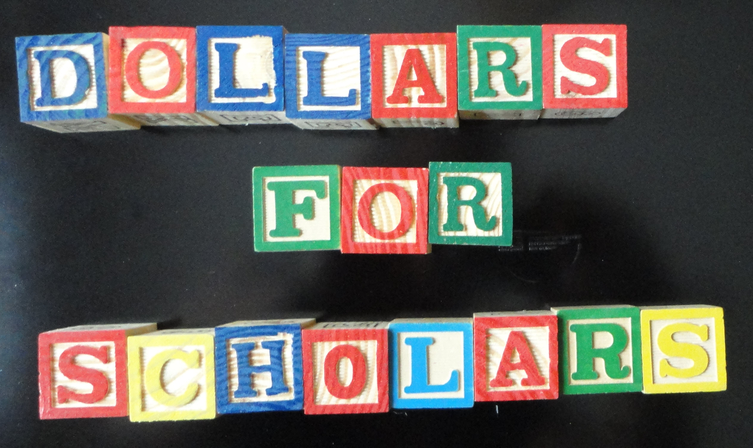 Dollars for Scholars building blocks